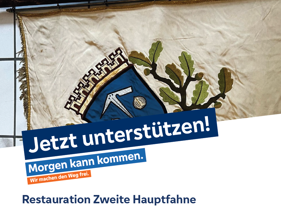 Aufruf zur Mithilfe bei der Fahneninstandsetzung